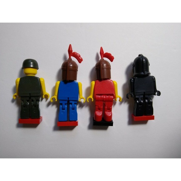 Robot Toy Figures Plastic War Combat Action Figures Movable Lot Of 4 Blockheads - Picture 6 of 12